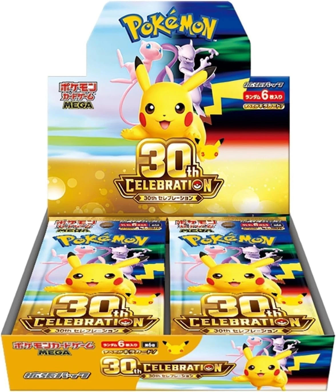 Coffret Booster Pokemon MEGA 30ème Célébration Prévente M6a Japonais avec Rétrécissement !